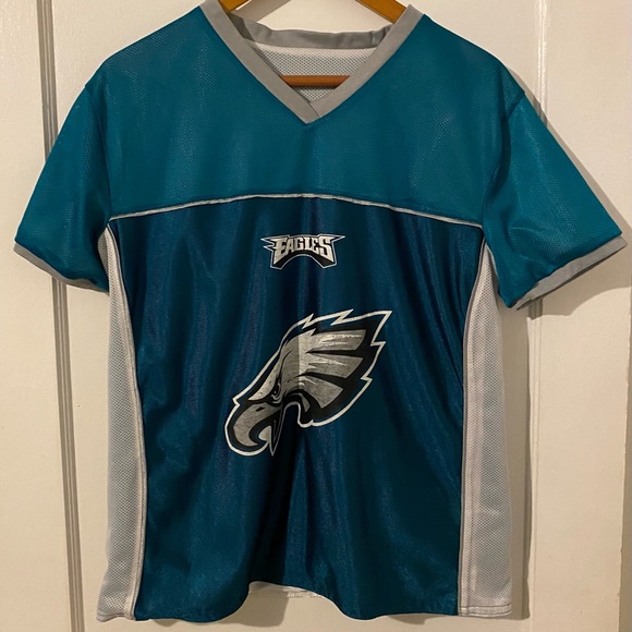 Philadelphia Eagles NFL Flag Football Jersey Reversible White/Green Adult Medium - Picture 3 of 7